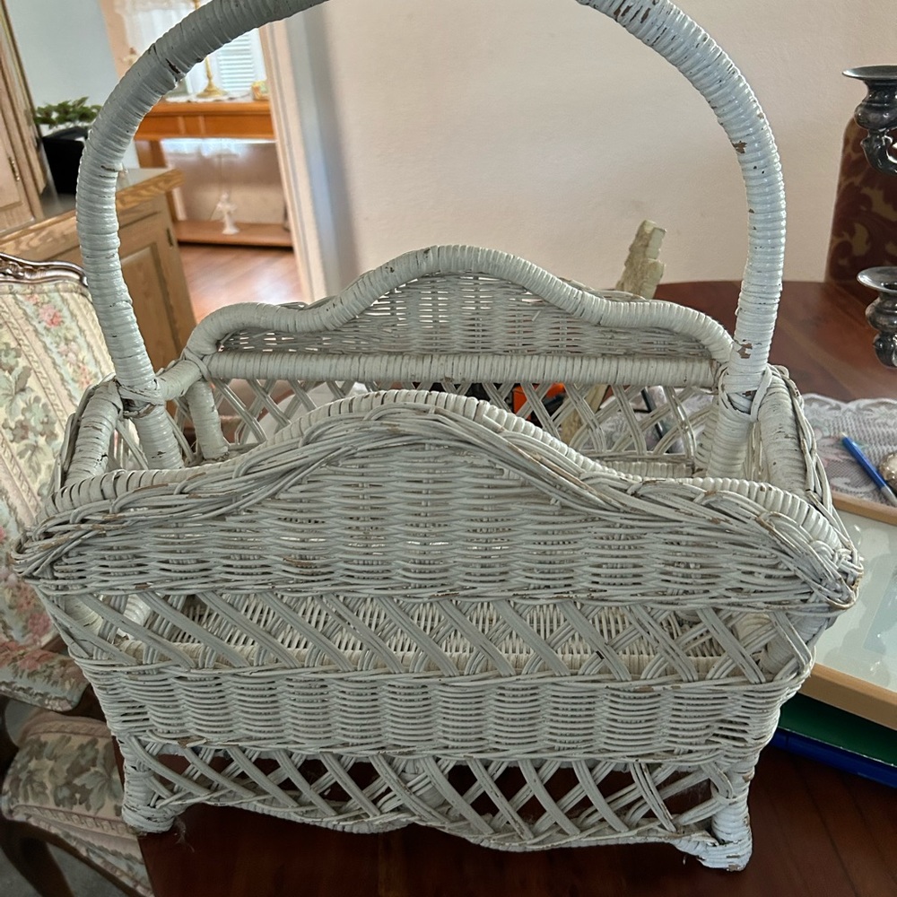 Vintage wicker basketball